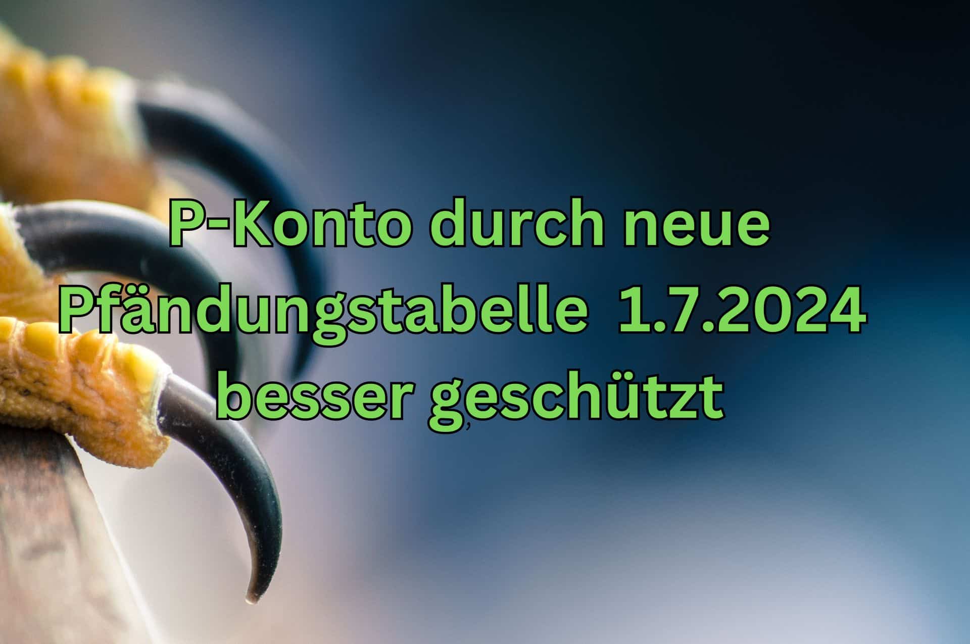 pfaendungstabelle bei p konto