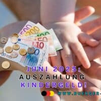 Eltern- und Kinderhände halten Euro