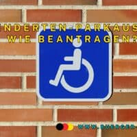 Blaue Zeichen für Rollstuhlfahrer