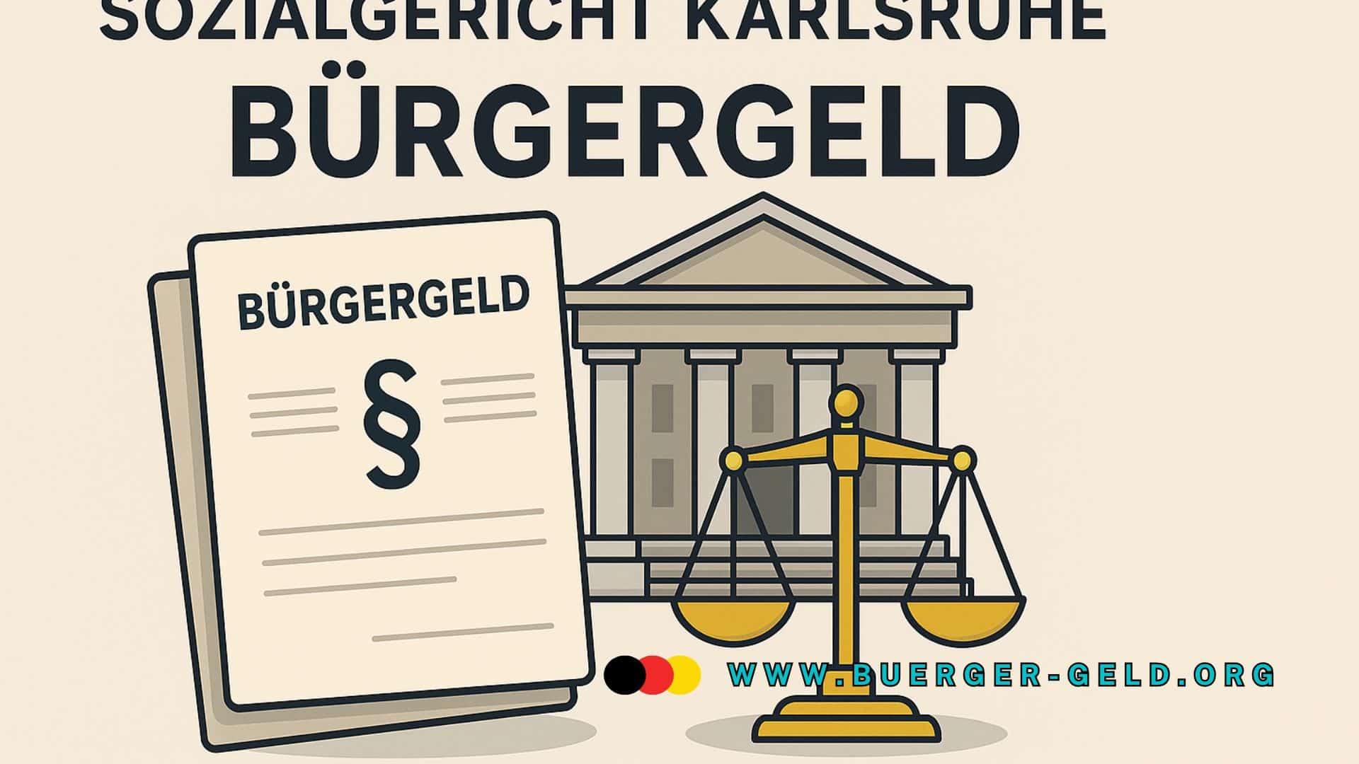 Gerichtsfassade und Waage