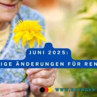 Seniorin mit Frühlingsblume