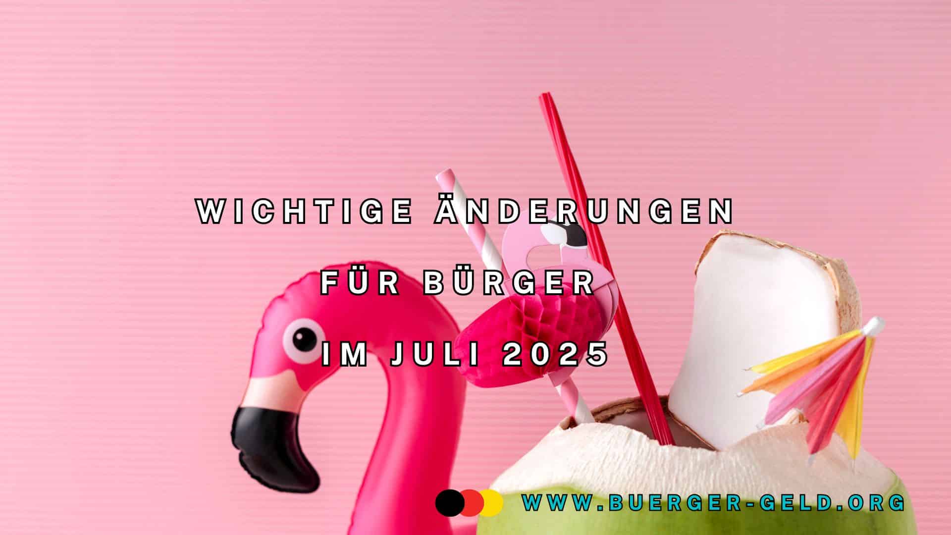 Plastikflamingo und Drink aus Kokusnuss