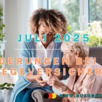 junge Frau hilft älterer Frau beim Lesen