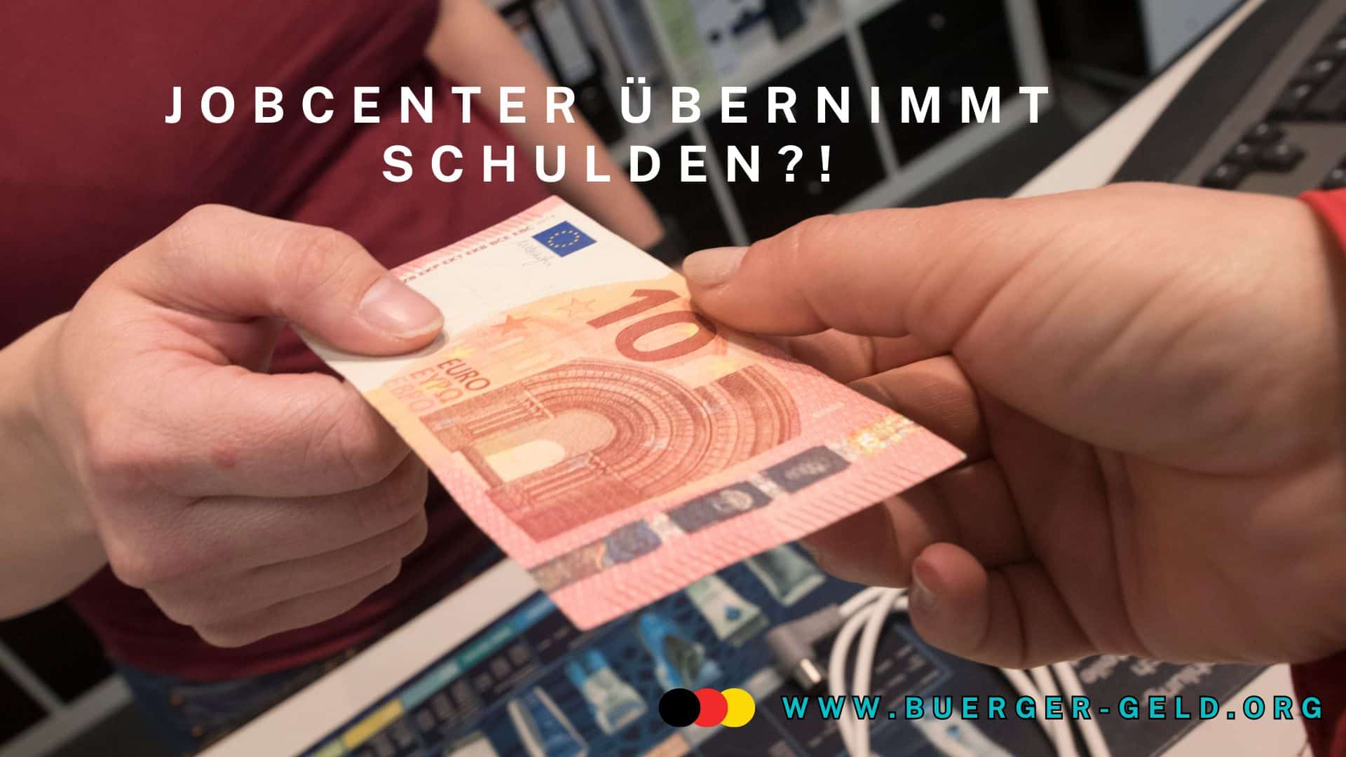 10 Euro Schein wird weg gegeben
