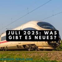 Zug fährt in den Sommer