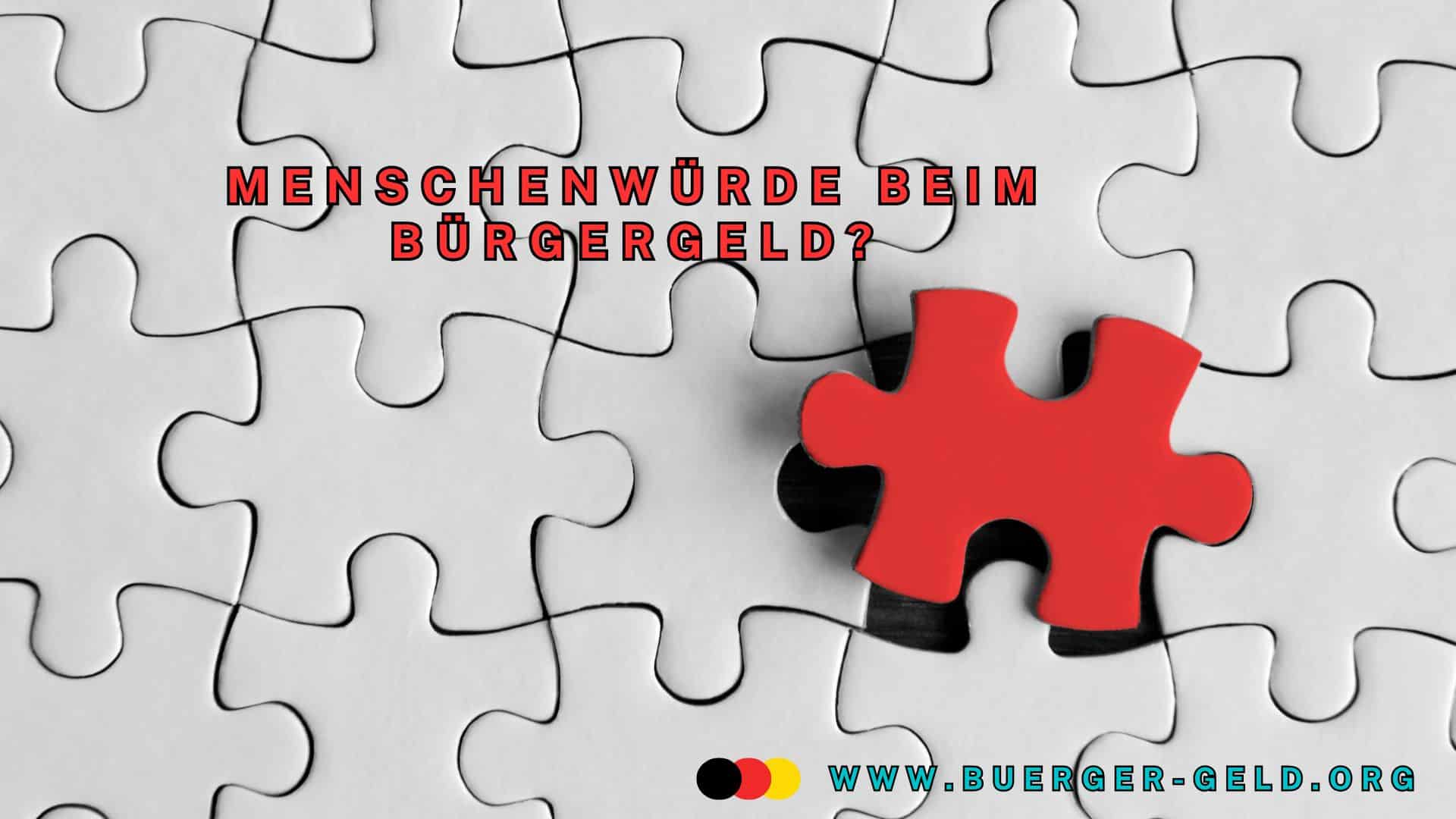 rotes Puzzleteil in weißen