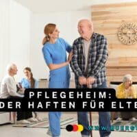 Pflegerin hilft Mann im Pflegeheim