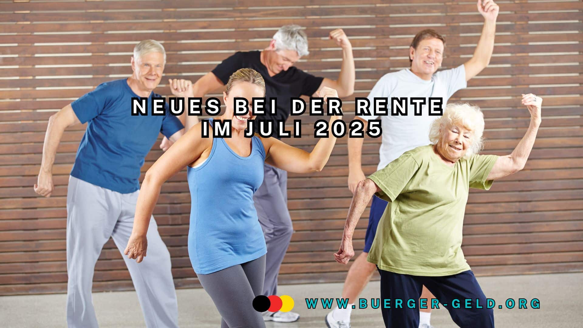 Senioren tanzen sportlich