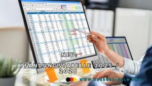  Pfändungsfreigrenze 2025 / 2026: Pfändungstabelle 1. 7. 25 neu Motiv 