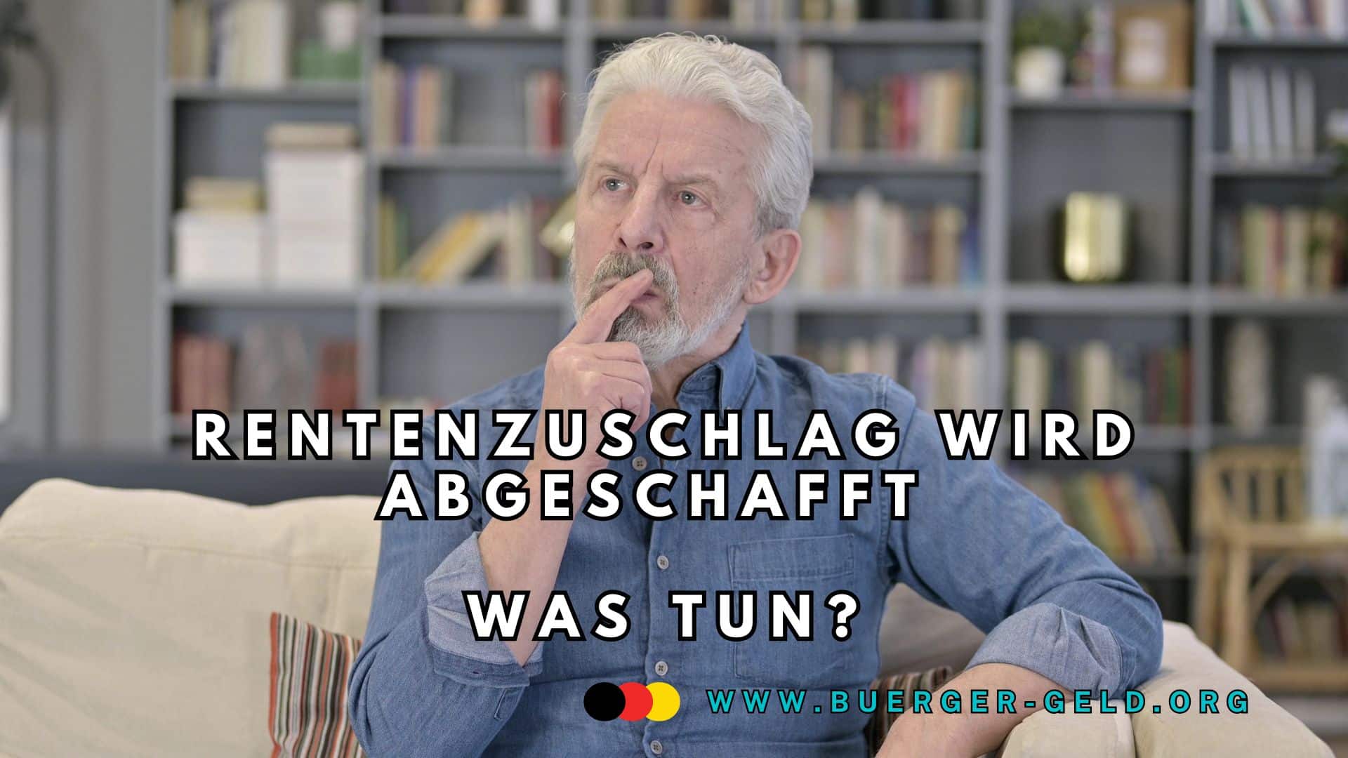 Rentner nachdenklich