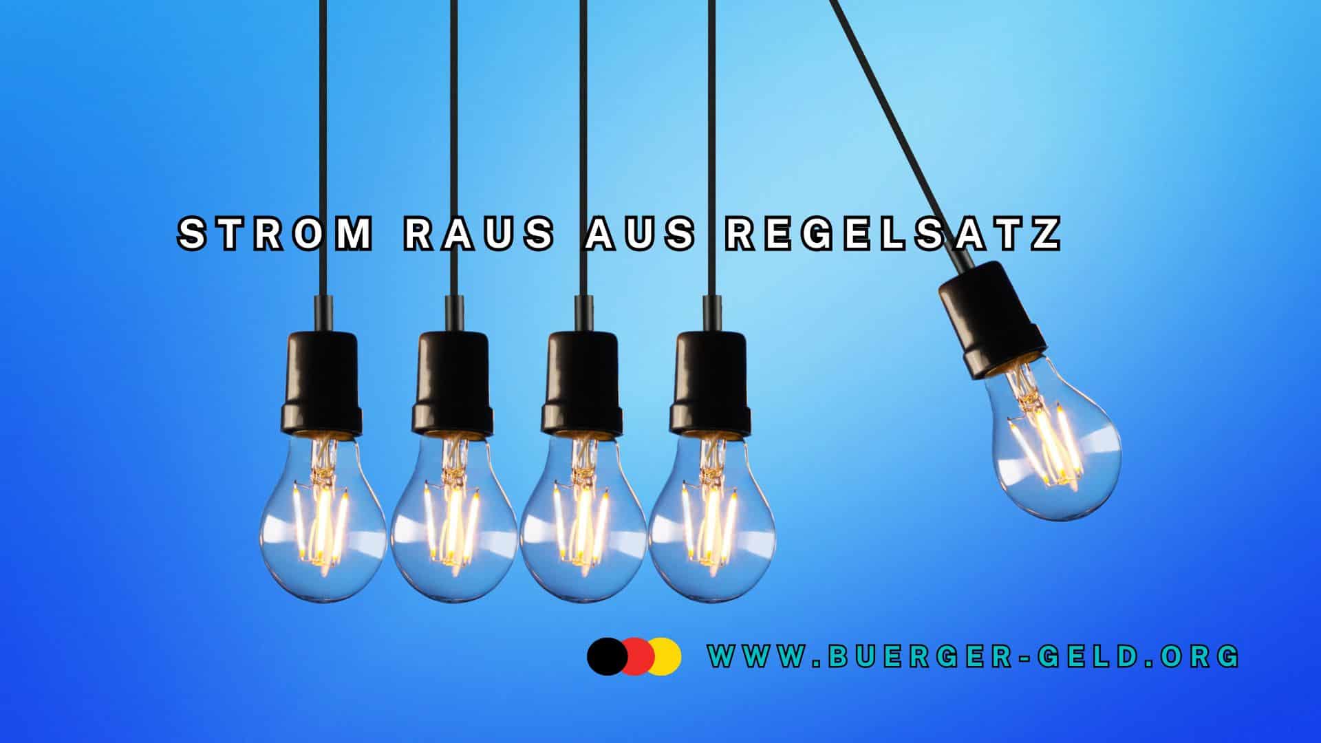 fünf Glühbirnen pendeln