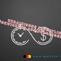 Schleife um gezeichnete Uhr, die rückwärts verläuft