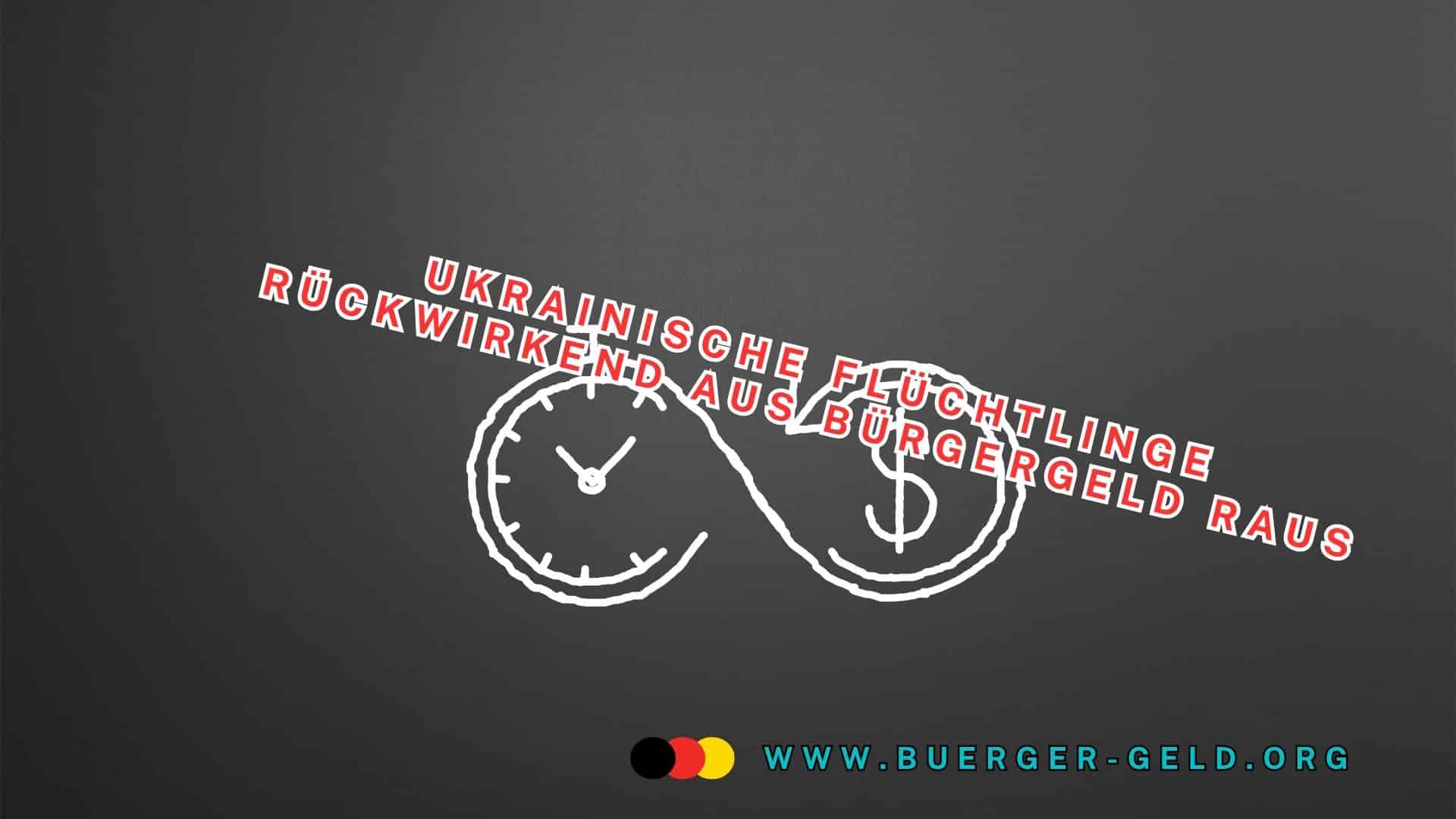 Schleife um gezeichnete Uhr, die rückwärts verläuft