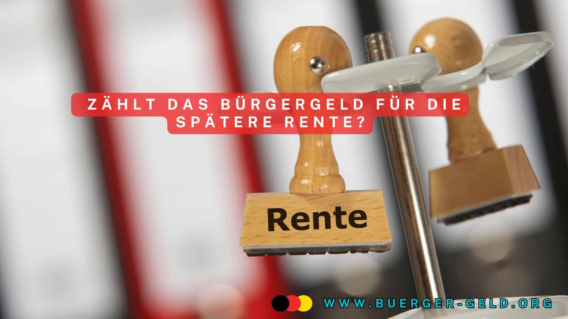 Stempel mit Aufdruck: Rente