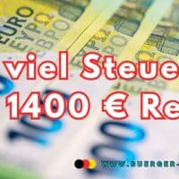 1.400 Euro Rente: Diese Steuern fallen 2025 wirklich an – aktuelle Tabelle und Antworten