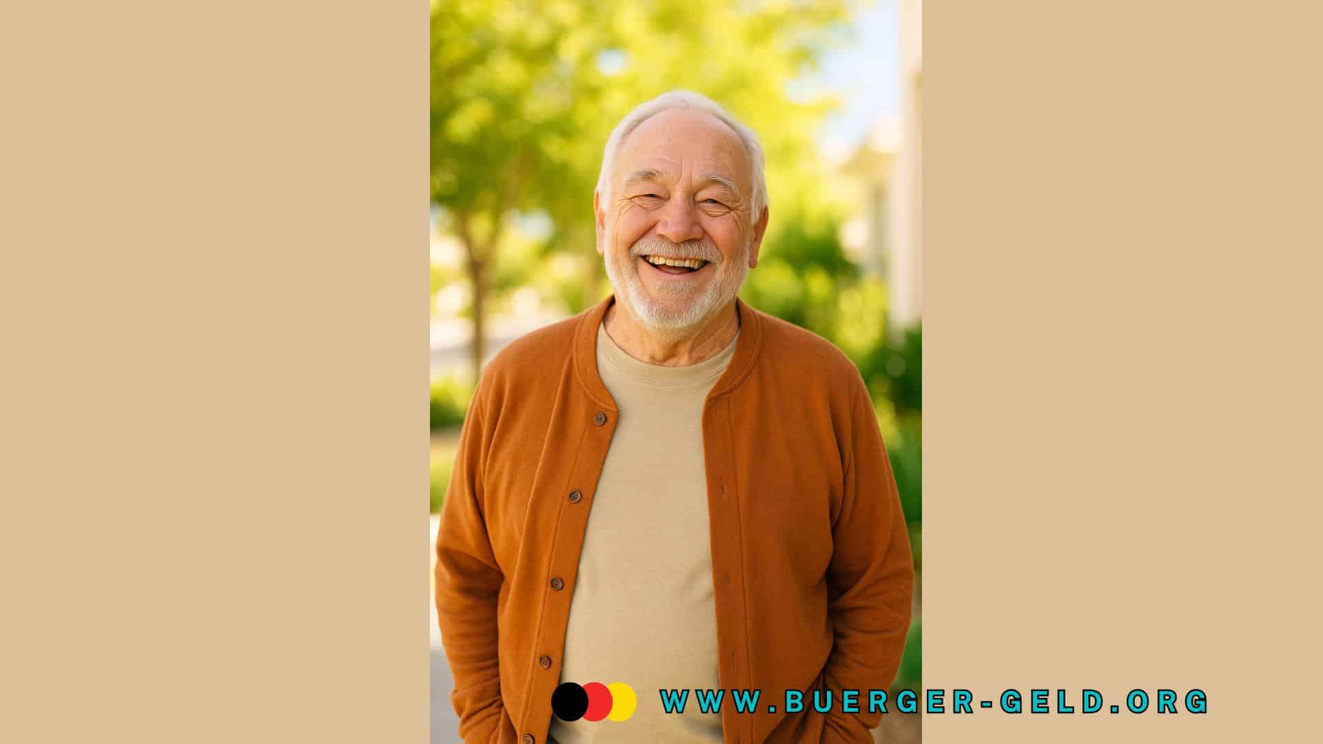 lachender Rentner
