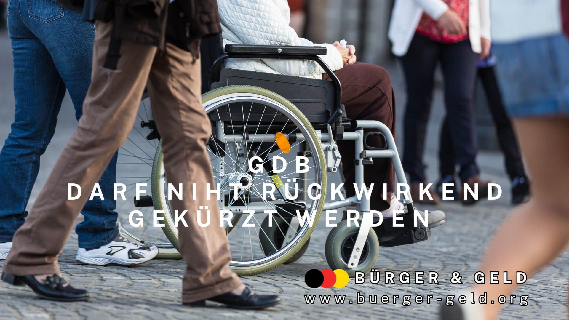 Rollstuhl mit Insasse