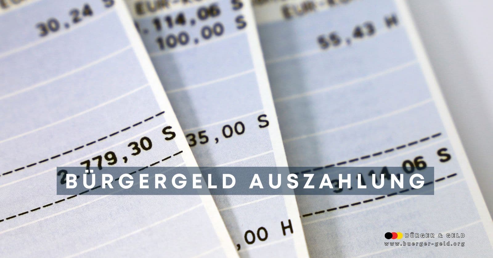 Kontoauszug mit eingetragenen Gutschriften als Symbolbild für die pünktliche Bürgergeld-Auszahlung im September.