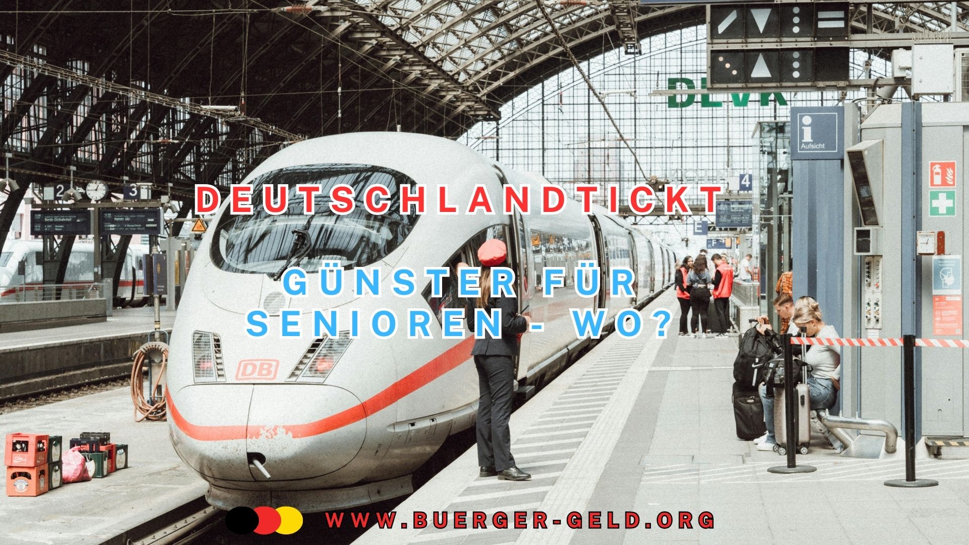 Zug der DB im Bahnhof