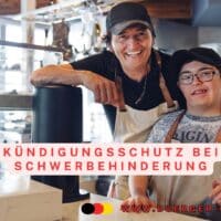 schwerbehinderter Mensch bei der Arbeit