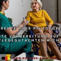 Gutachterin befragt Rentnerin hinsichtlich Pflegegrad