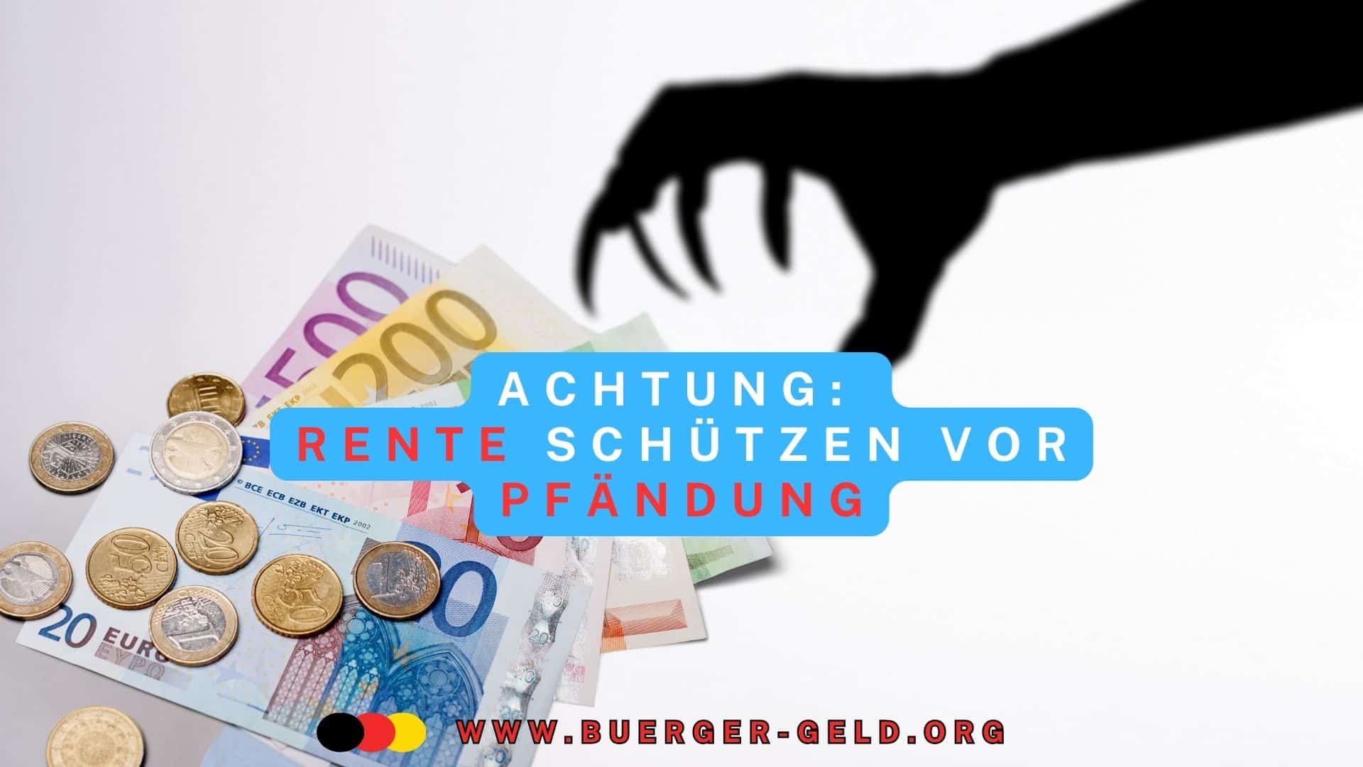 Schwarze Hand greift auf Euroscheine zu
