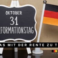 Reformationstag und Rente Okotober