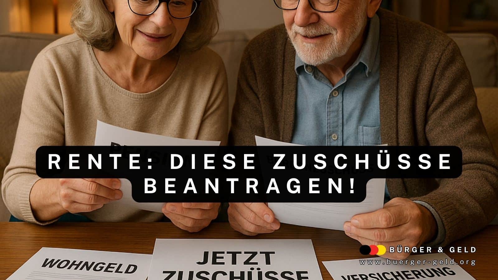 Rente - diese 5 Zuschüsse kann man sofort beantragen!