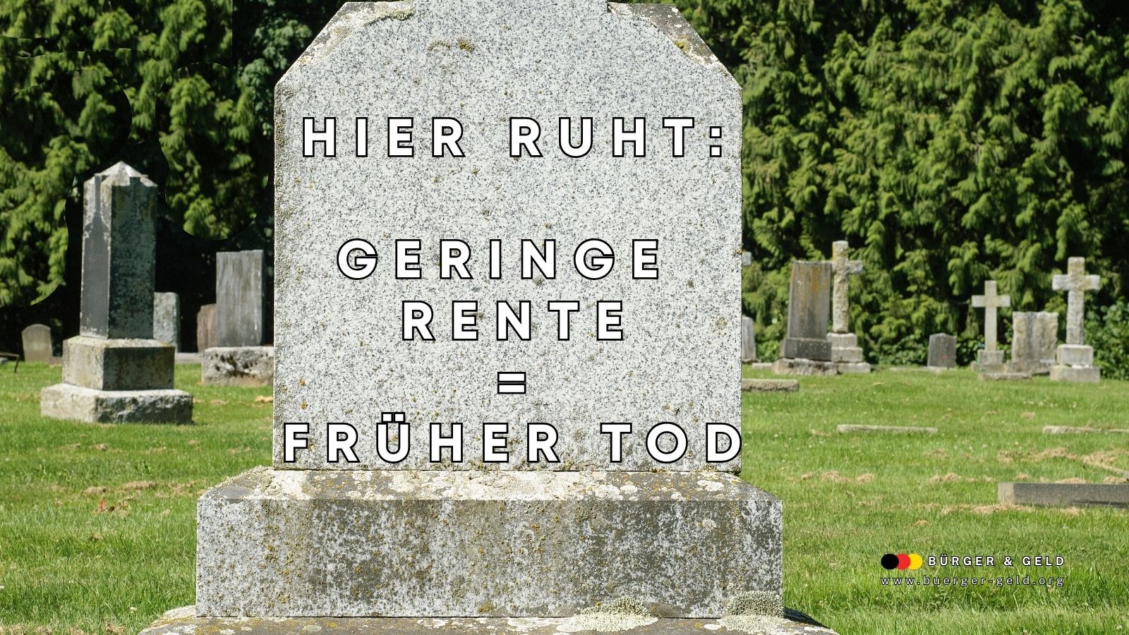 Statistik: geringe Rente - früher Tod