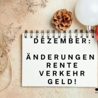 Dezember 2025: Änderungen für Rentner