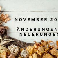 Wichtige Änderungen November 2025