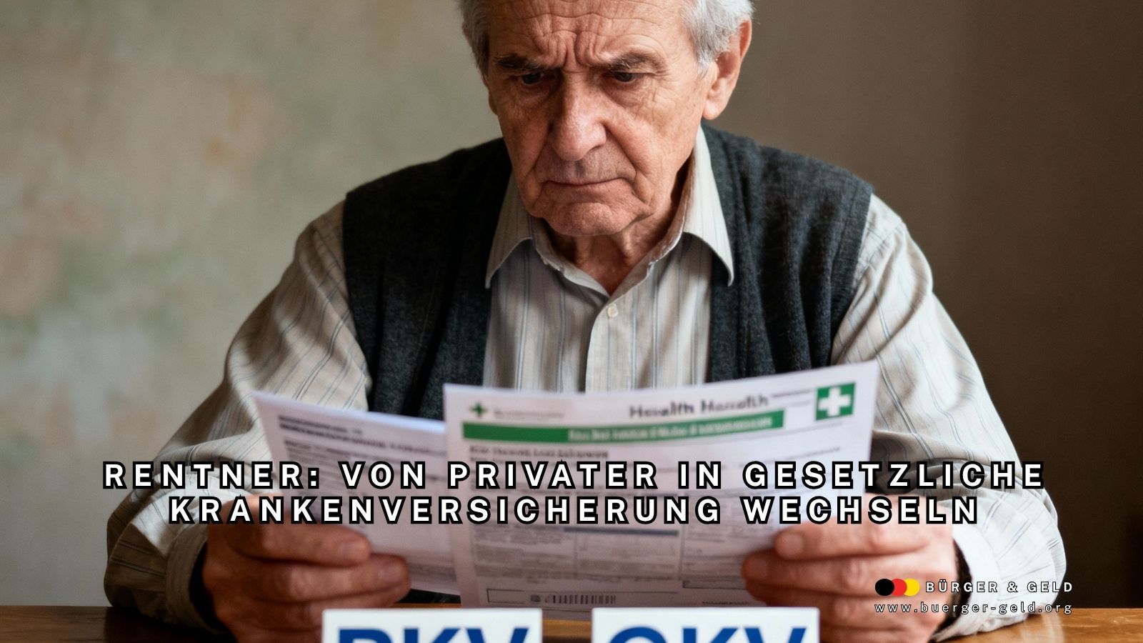 Wechsel von privater zur gesetzlichen Krankenversicherung als Rentner