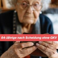 64-Jährige nach Scheidung ohne GKV: Droht jetzt Altersarmut? 4 Alte Frau mit leerem Portemonnaie