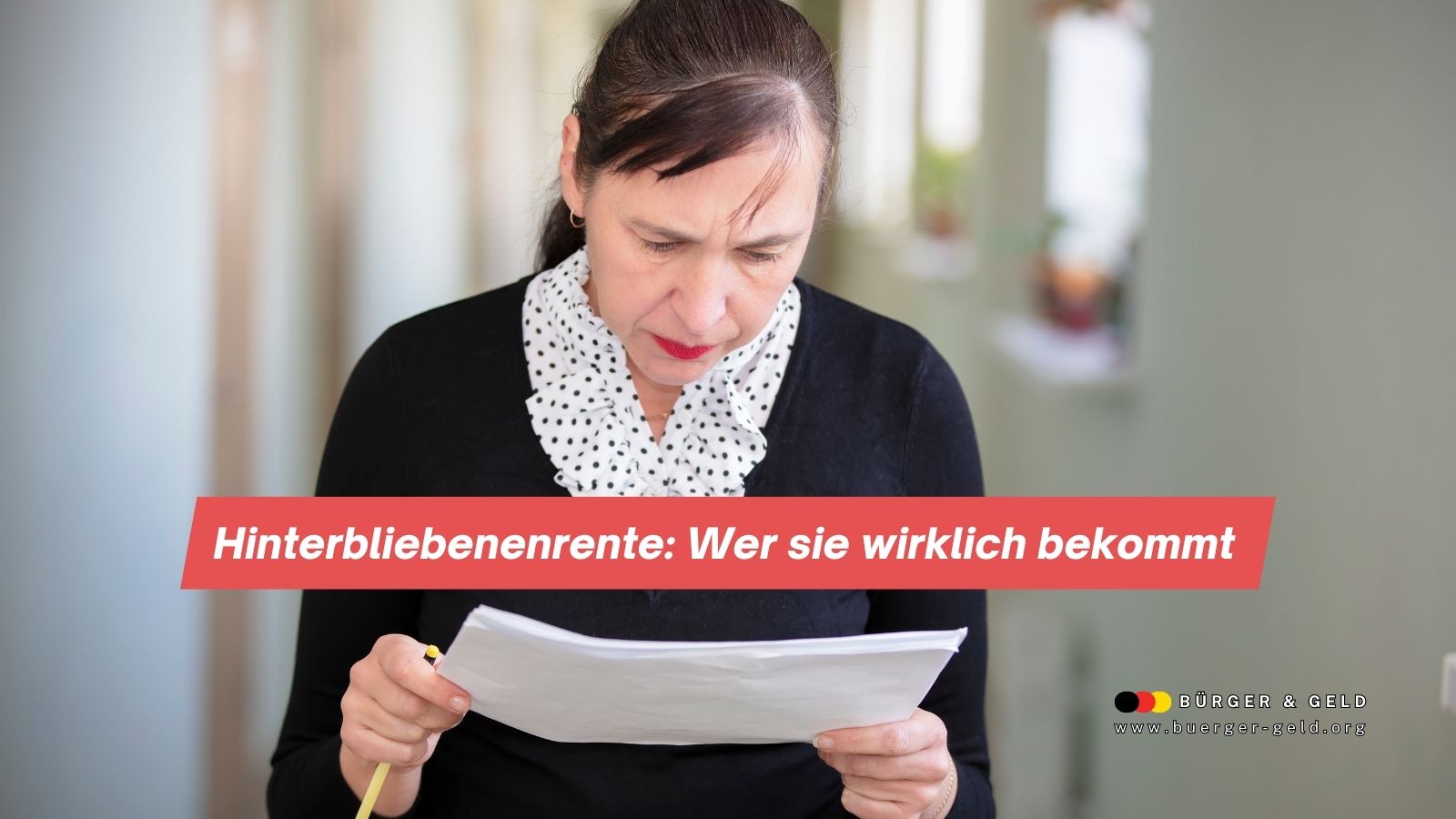 Hinterbliebenenrente: Wer sie wirklich bekommt – und worauf Verwitwete achten müssen
