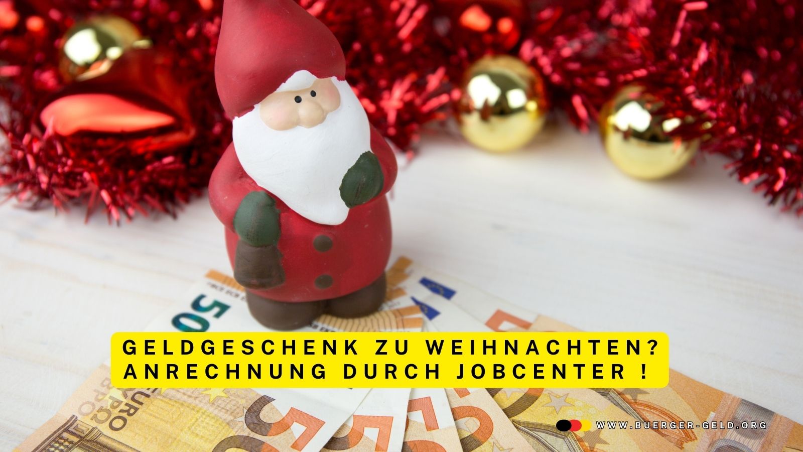 Geldgeschenke zu Weihnachten bei Grundsicherung / Bürgergeld - Anrechnung droht! 1 Geldgeschenke zu Weihnachten bei Grundsicherung / Bürgergeld – Anrechnung droht!