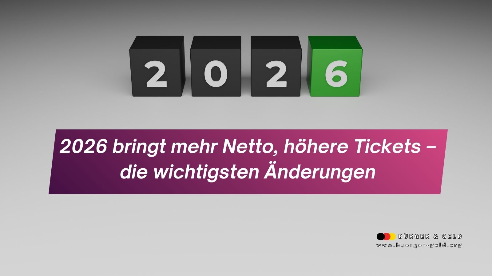 Jahr 2026, wichtige Änderungen angekündigt.