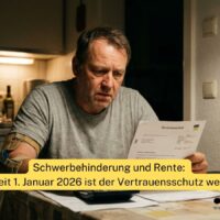 Schwerbehinderung und Rente: Seit 1. Januar 2026 ist der Vertrauensschutz weg – das droht Betroffenen jetzt 5 Seit Januar 2026 ist der Vertrauensschutz weg