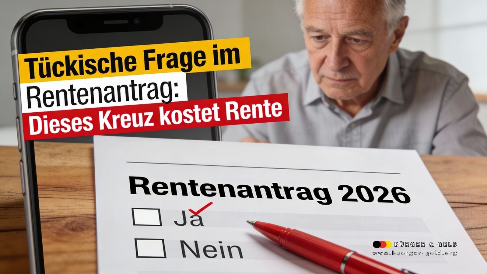 Tückische Frage im Rentenantrag 2026: Dieses Kreuz kostet Rente