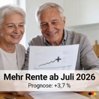 Mehr Rente ab Juli 2026: Große Tabelle zeigt, wie viel Plus Sie wirklich bekommen 5 Prognose Rentenerhöhung Juli 2026