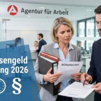 Arbeitslosengeld nach Kündigung und Abfindung: Wer 2026 Sperrzeiten und Ruhen fürchten muss 5 Infografik zum Thema Abfindung und Sperrzeit beim Arbeitslosengeld 2026