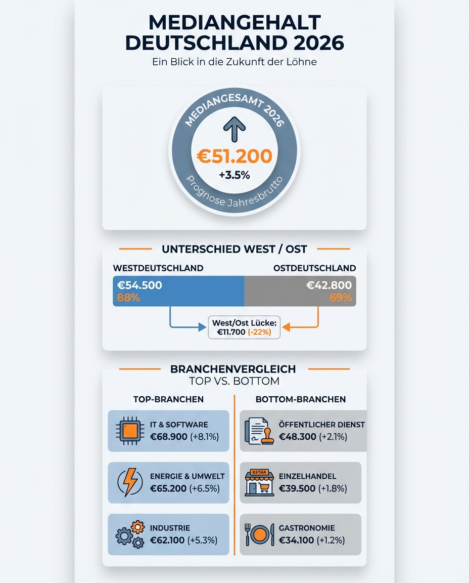 Deutschlands Gehälter Mediangehalt Deutschland 2026