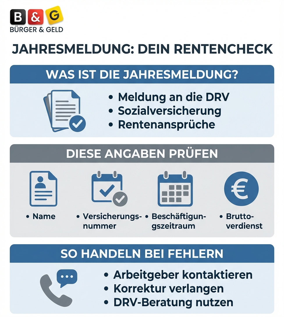 Jahresmeldung prüfen Jahresmeldung der Rentencheck