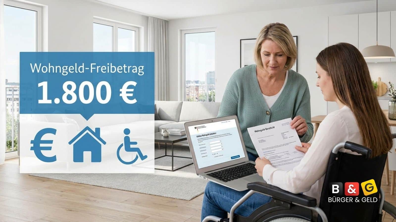 Wohngeld-Freibetrag 1.800 Euro: Extra-Plus für Schwerbehinderte 2026