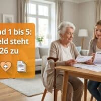 Pflegegrad 1 bis 5: So viel Geld steht Ihnen 2026 zu 5 Pflegegrad 1 bis 5: So viel Geld steht Ihnen 2026 zu