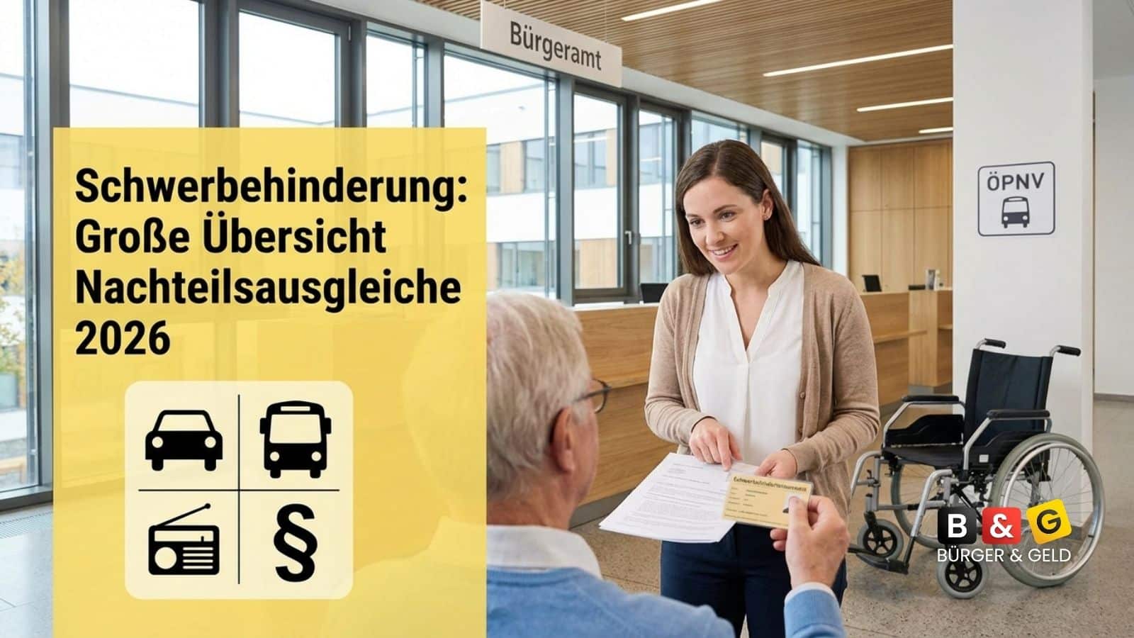 Nachteilsausgleiche 2026: Tabelle für Merkzeichen und GdB