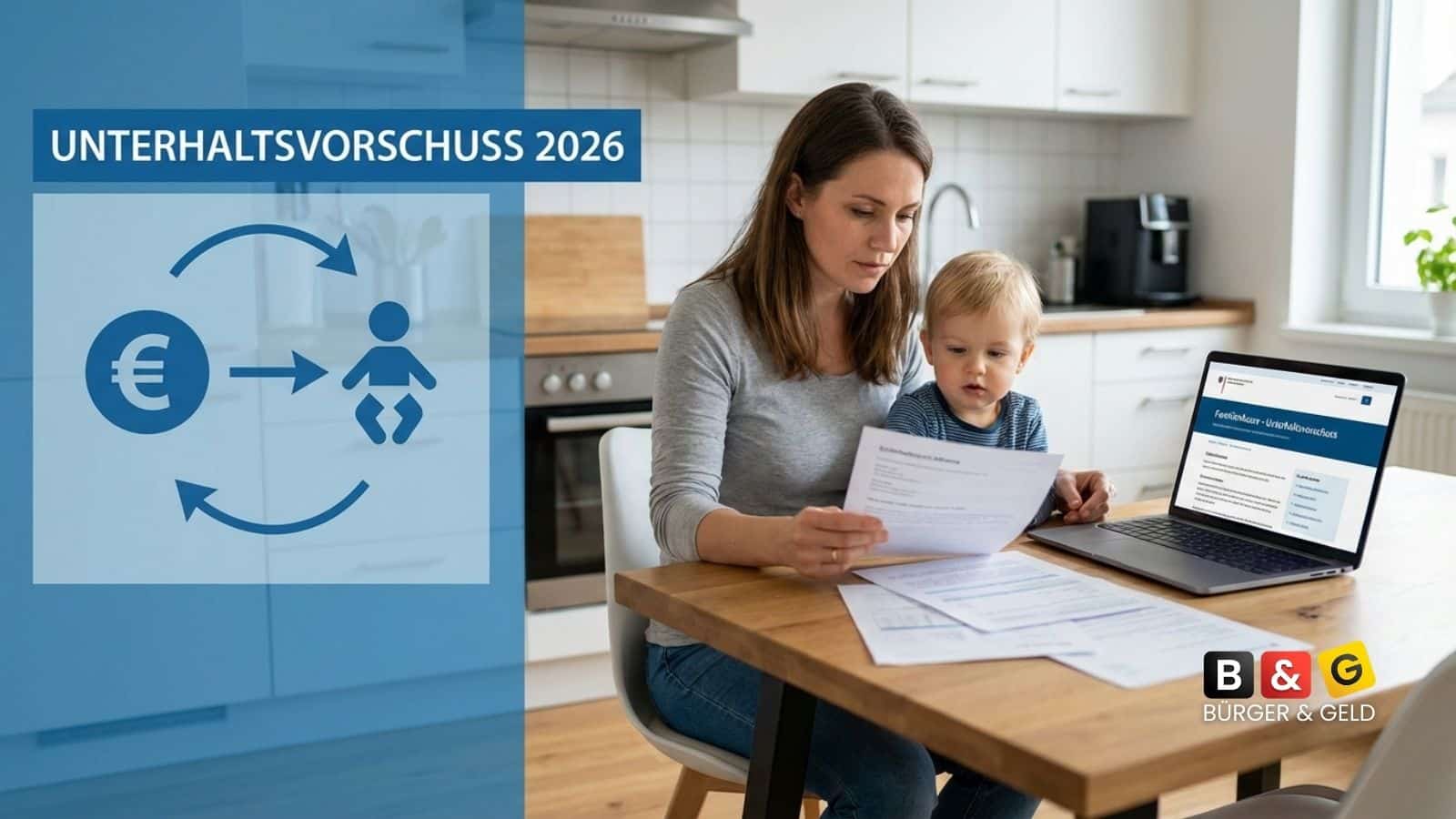 Unterhaltsvorschuss 2026: höhere Sätze, aber nur Nullrunde für Eltern