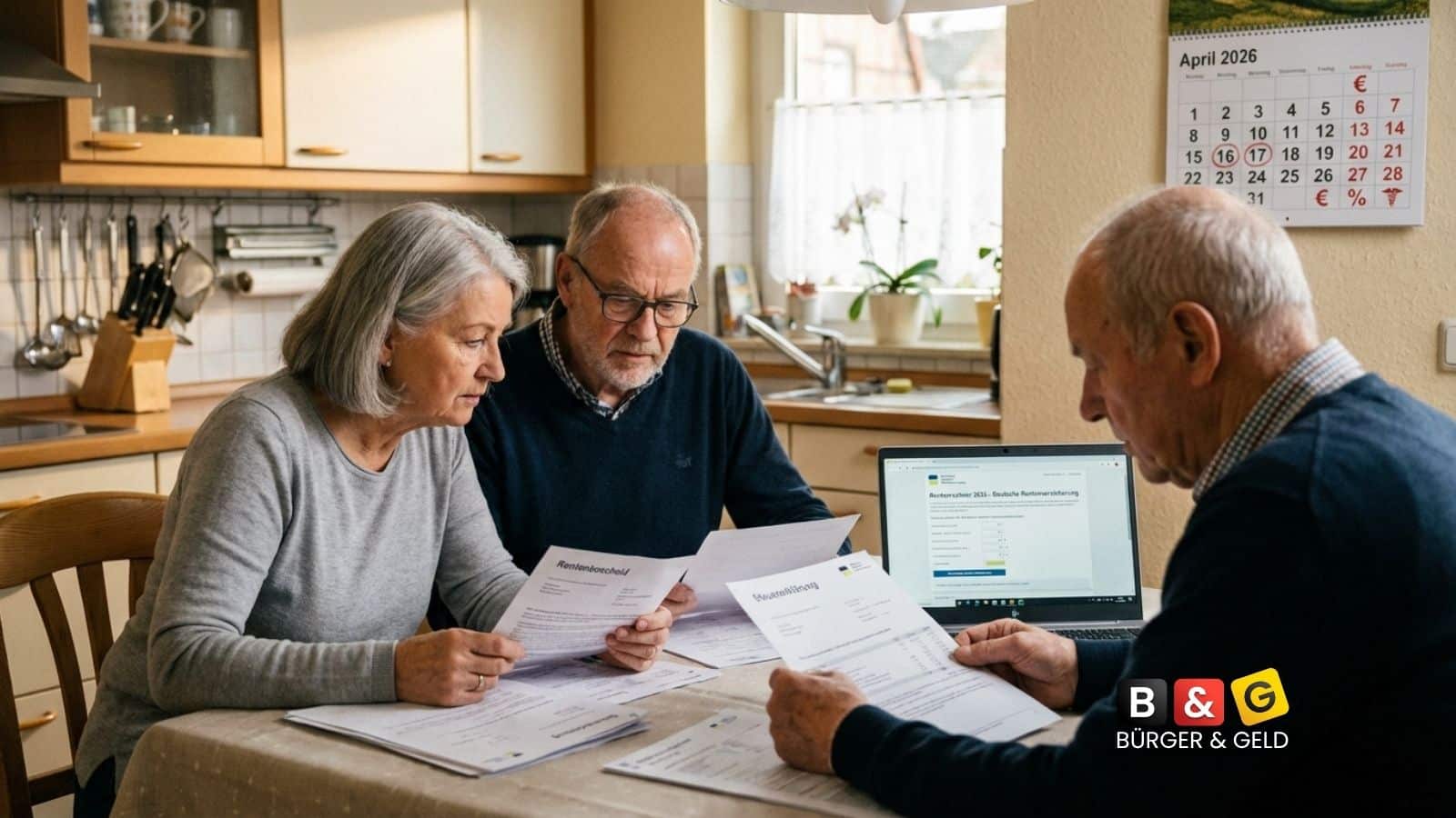 Hinweises zur Rente im April 2026