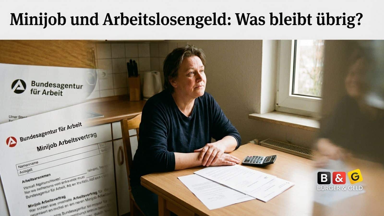 Bürger & Geld: News- und Nachrichtenmagazin zu Rente, Grundsicherung (ehem. Bürgergeld), Sozialleistungen und Finanzen 1 Minijob und Arbeitslosengeld - Anrechnung