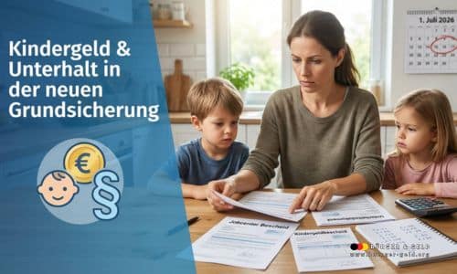 Neue Grundsicherung: Anrechnung Kindergeld, Kindesunterhalt