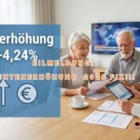 Rentenerhöhung 2026 um 4,24 % - Große Tabelle: Wer wie viel als Rentner profitiert – und ab wann das Plus kommt 4 1. Juli 2026: Rentenerhöhung um 4,24 %